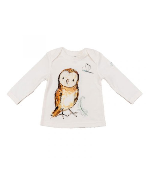 Olive owl long sleeve t-shirt
