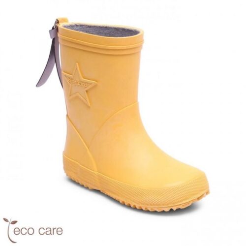 rubber boot star yellow