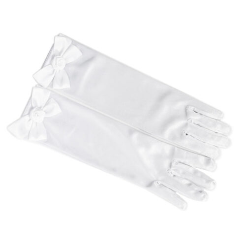 22600 white storybook princess gloves with bow