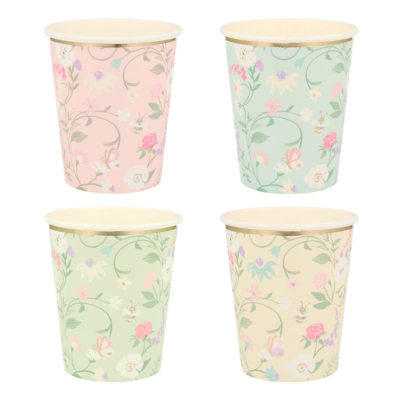 Ladurée X Meri Meri Paris Floral Cups (x 8)