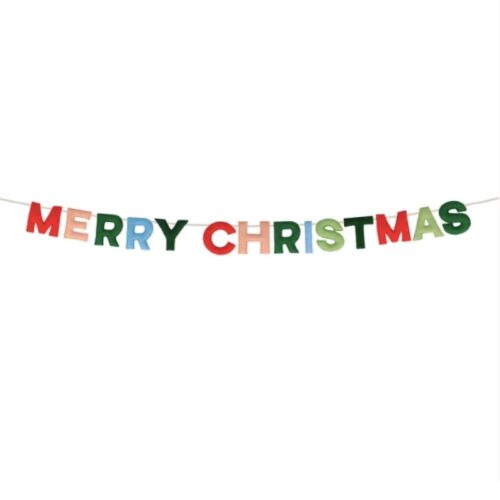 Merry Christmas felt garland
