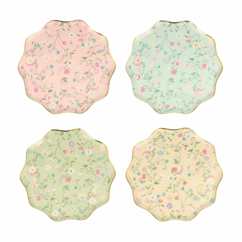 Ladurée X Meri Meri Paris Floral side plates (x8)
