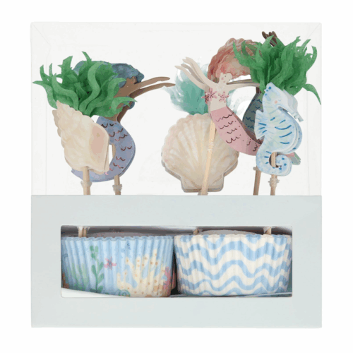 Mermaid cupcake kit