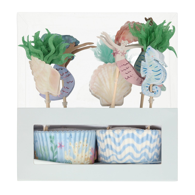 Mermaid cupcake kit