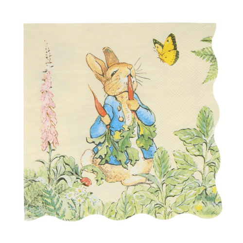 Peter Rabbit™ in the garden napkins large (x 16)