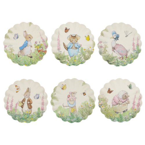 Peter Rabbit™ reusable small plates (x 6)