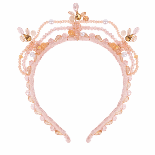 Boutique Blushing Crystals Beaded Tiara