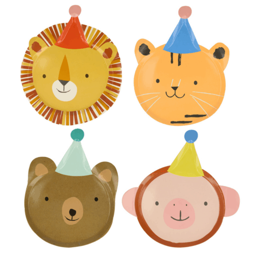 Animal parade plates (8x)