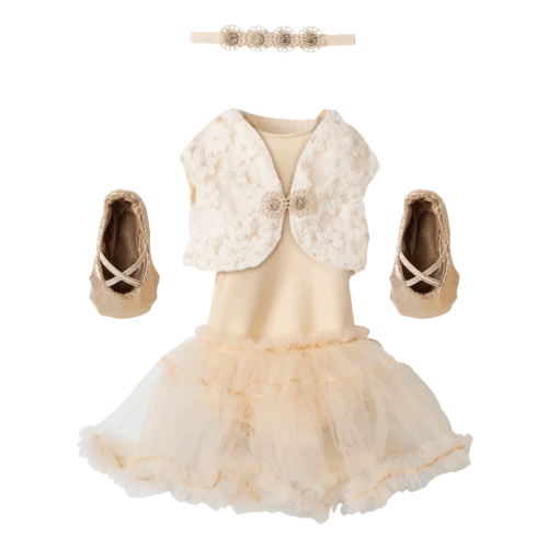 Ballet suit and skirt cream - Size 3