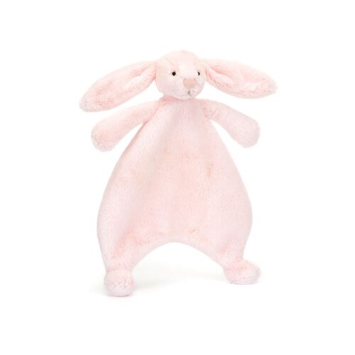 Bashful Baby Pink Bunny Comforter