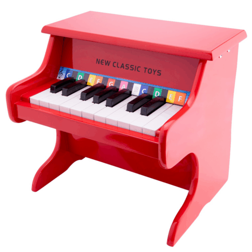 piano - 18 keys - red
