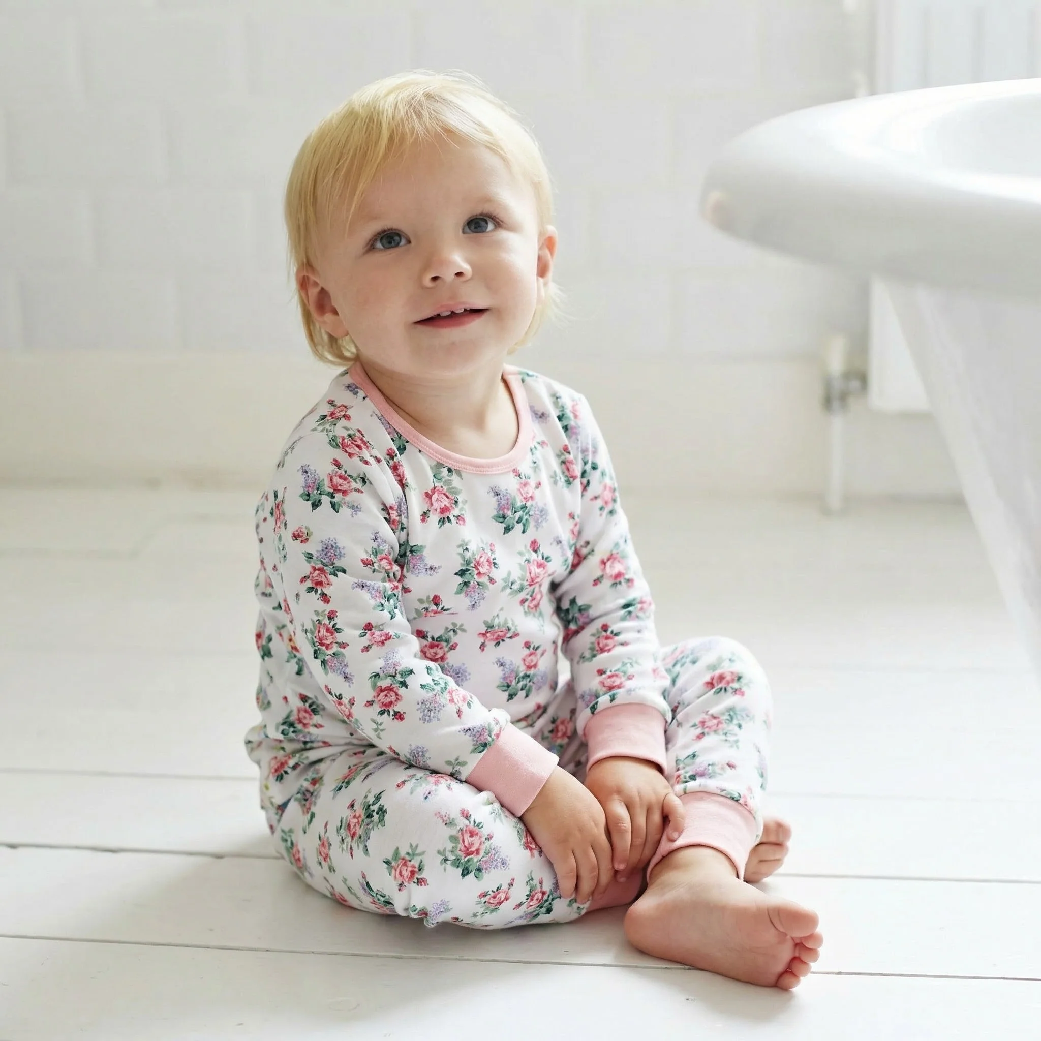 Floral Rose Cosy Pyjamas 2-3 years - Image 2