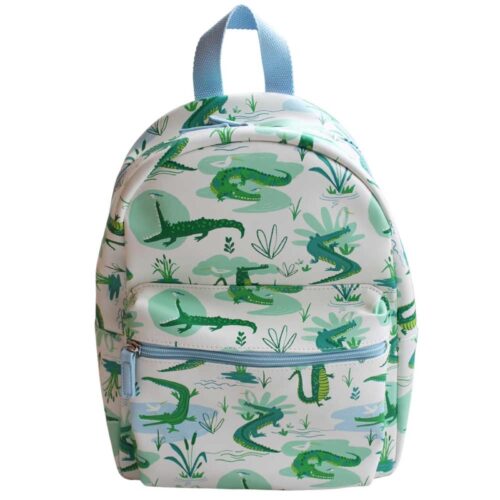 Crocodile Print Backpack
