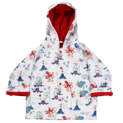 High Seas Print Raincoat 2-3 years