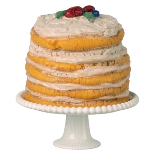 Party cake and cake stand, Mouse - Off white
