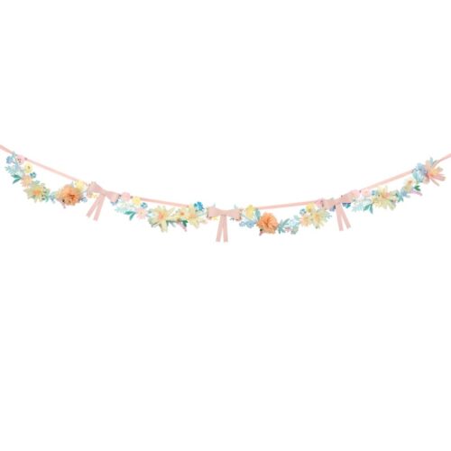 Flower & bow garland