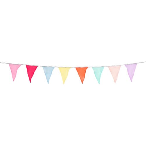 Pastel rainbow organza garland