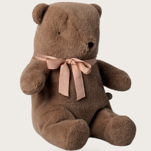 Teddy Bear Plush, medium - Soft Brown