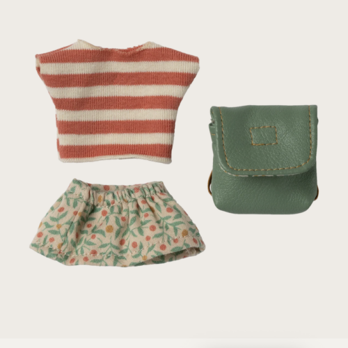 Clothes and bag, Big sister mouse - Green