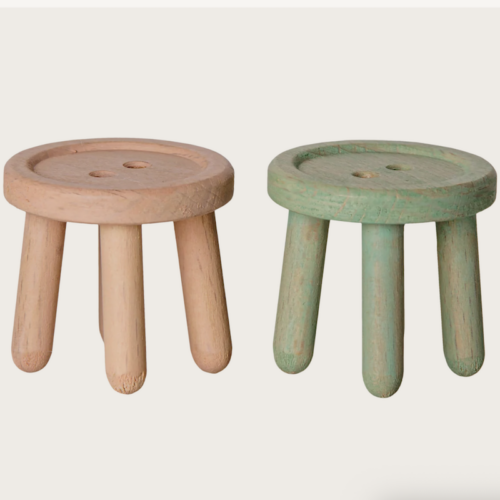 Stool set, Mouse - Light rose/Light mint