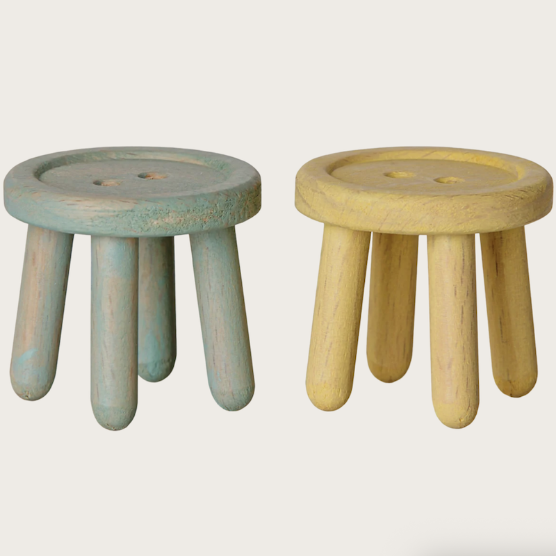 Stool set, Mouse - Mint/Light yellow