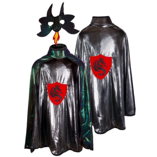 Reversible Ultimate Dragon and Knight Cape with Dragon Mask