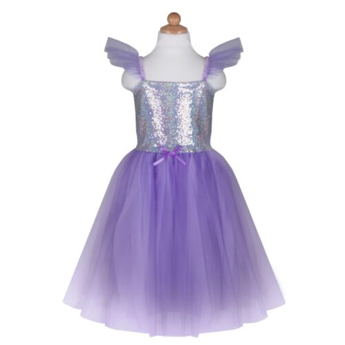 sequins princess dress - lilac, 5/6 years