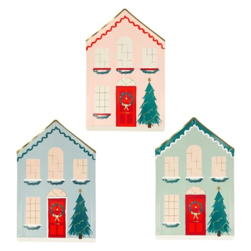 Festive house plates