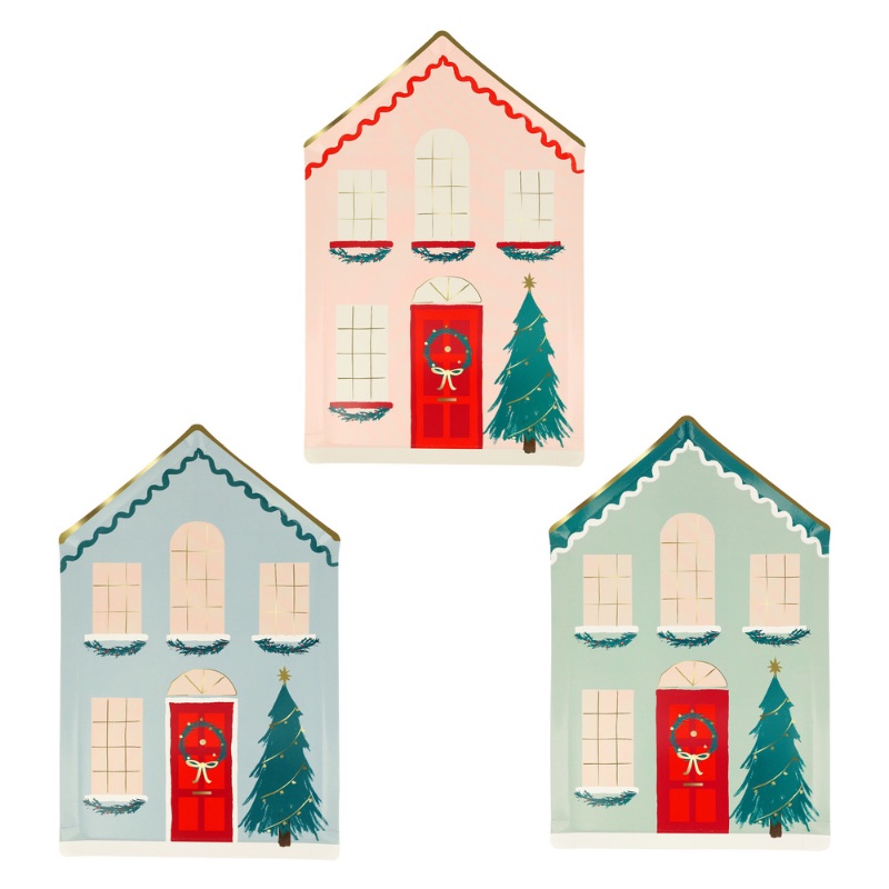 Festive house plates