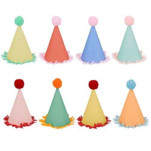 Mini party hats (8x)