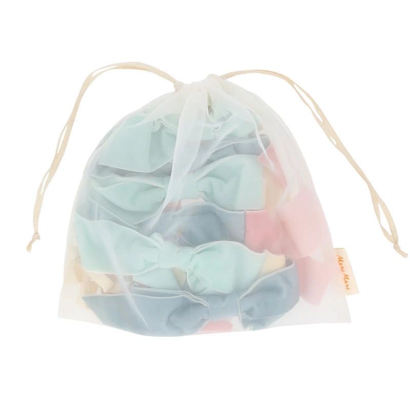 Pastel Velvet bow garland - Image 3