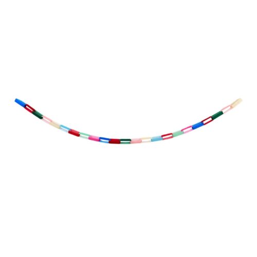 Bright velvet chain link garland