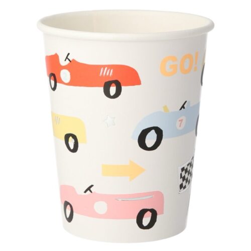 Race car cups (8x)