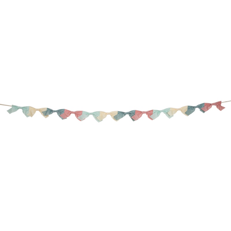 Pastel Velvet bow garland