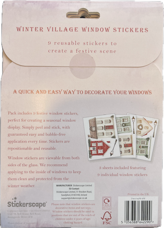 Stickerscape Winter Village window stickers - Image 2