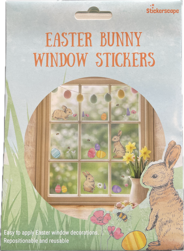 StickerScape Easter Bunny window stickers