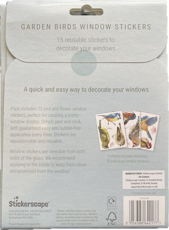 Stickerscape Garden Birds window stickers - Image 2