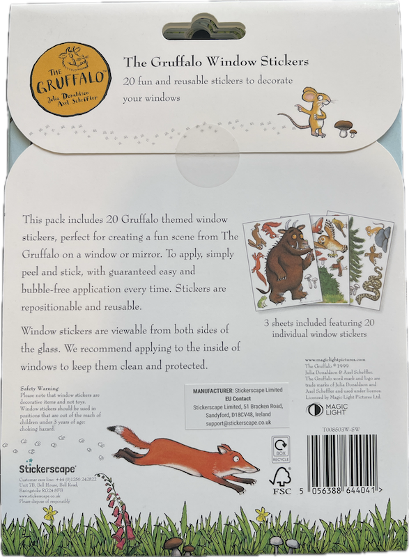 Stickerscape The Gruffalo window stickers - Image 2