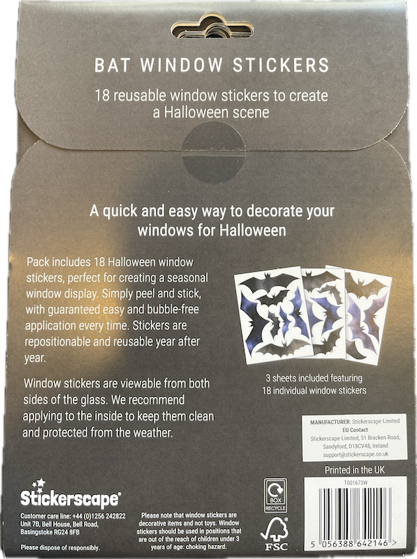 Stickerscape Bat window stickers - Image 2